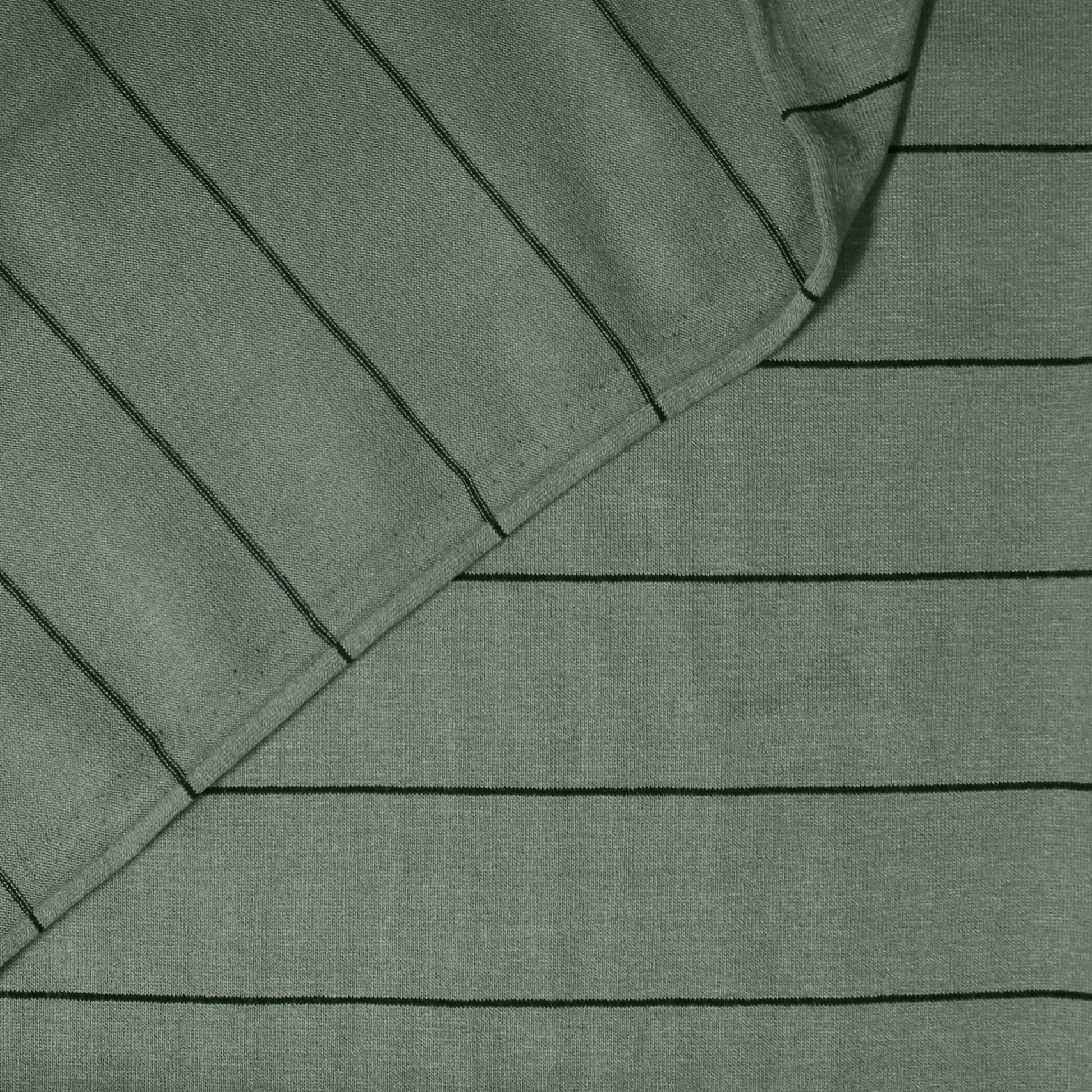 yarn-dyed wide stripe viscose/spandex jersey - silver sage/black