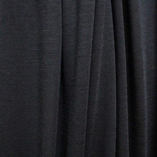 'washable merino' wool jersey - black