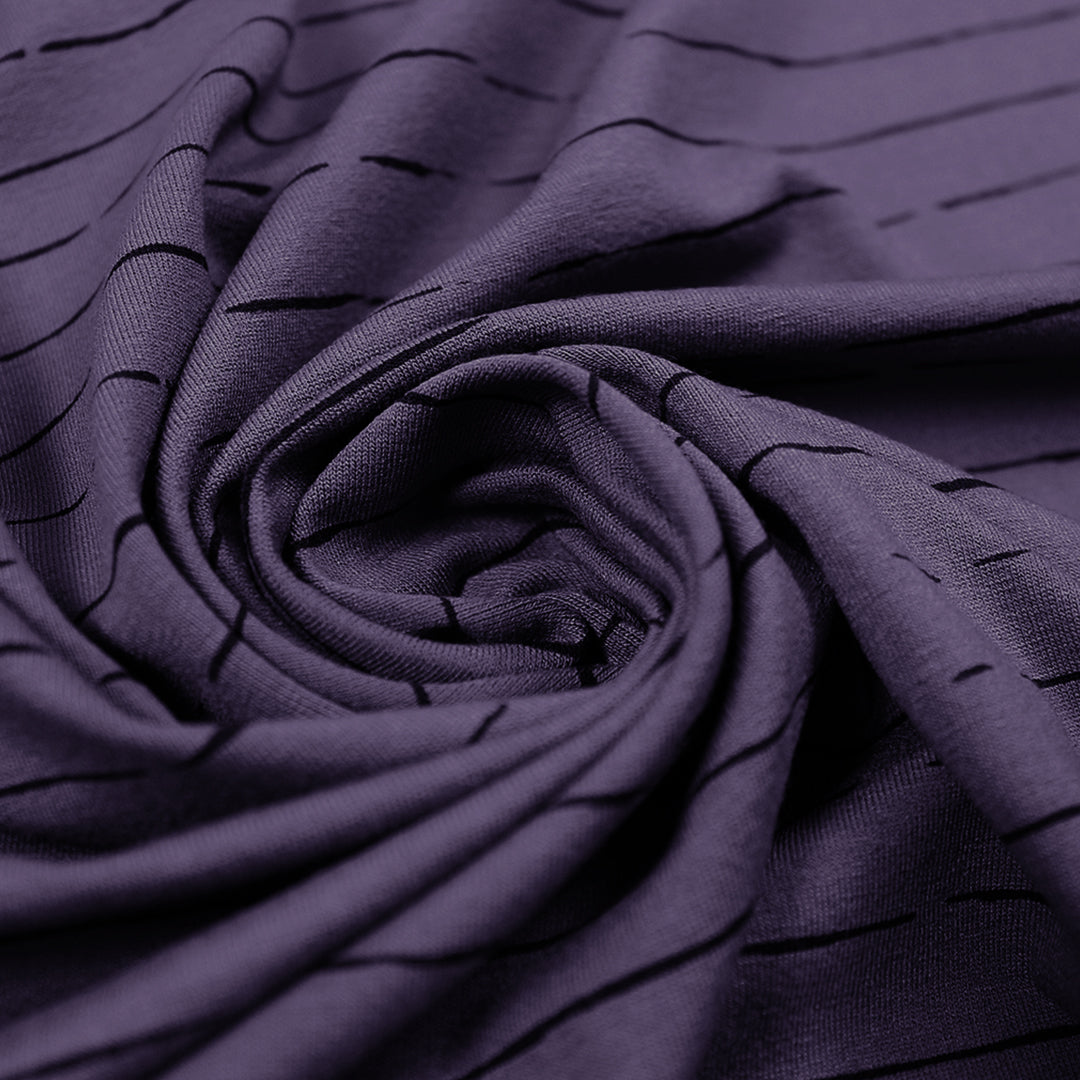 'first draft' rayon stretch knit - dusty grape