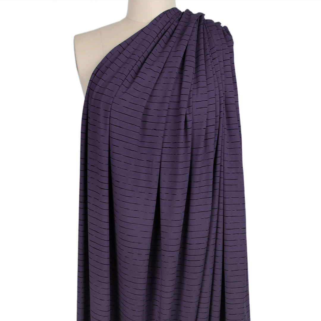 'first draft' rayon stretch knit - dusty grape