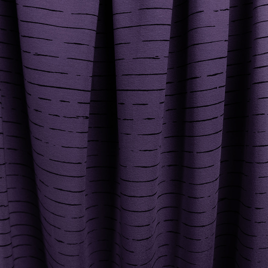 'first draft' rayon stretch knit - dusty grape