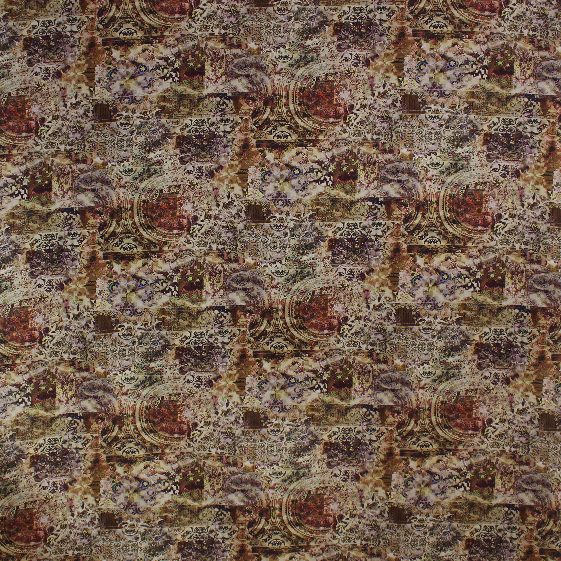 Italian 'boho holiday' linen blend dressweight woven - plum