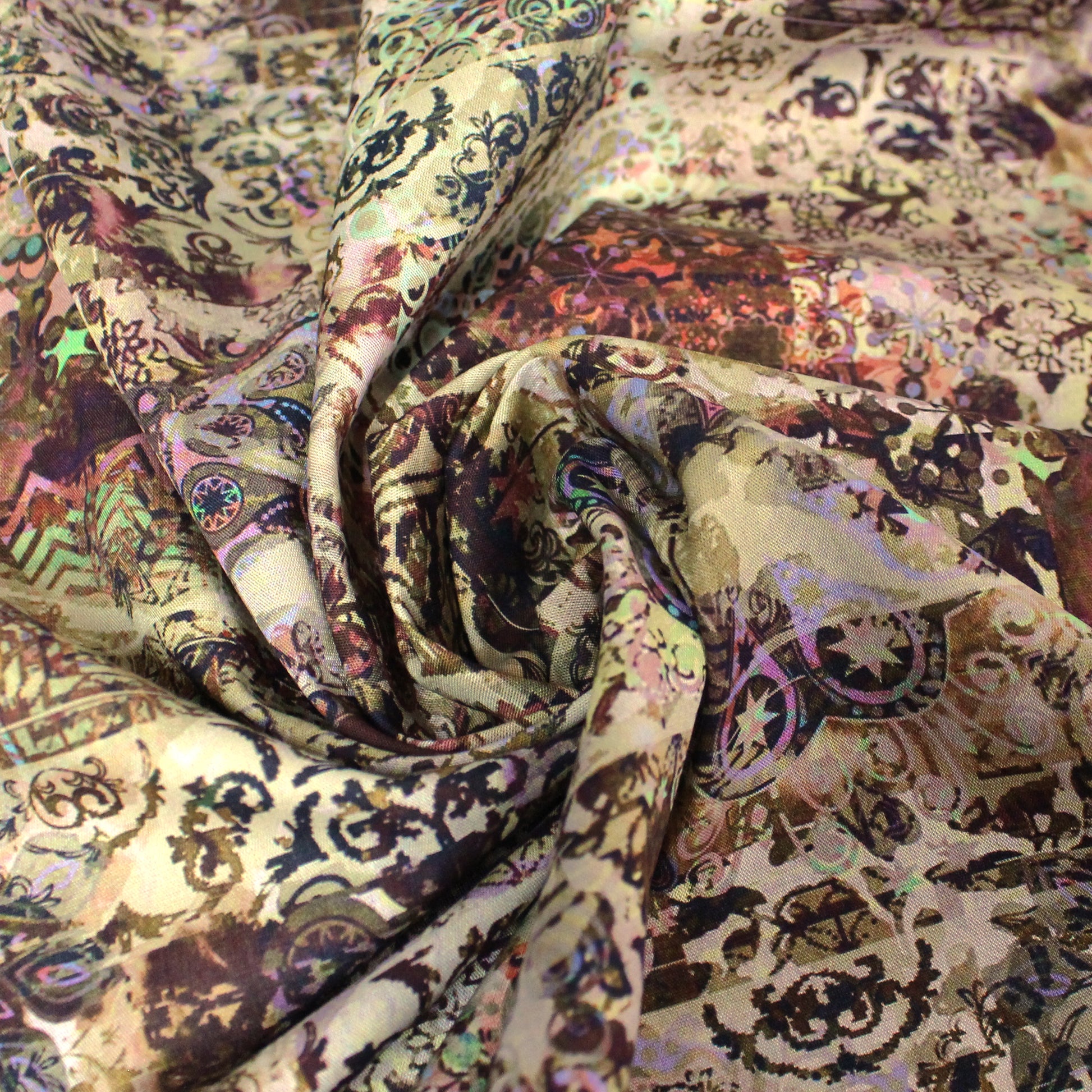 Italian 'boho holiday' linen blend dressweight woven - plum