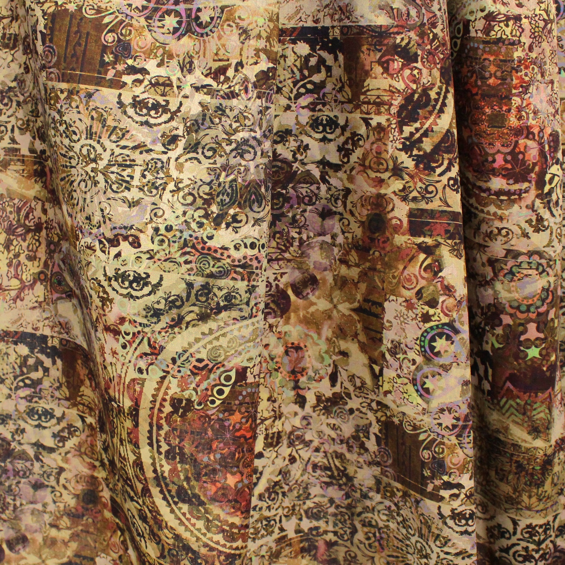 Italian 'boho holiday' linen blend dressweight woven - plum