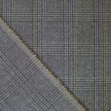 Arm@ni virgin wool suiting - plaid
