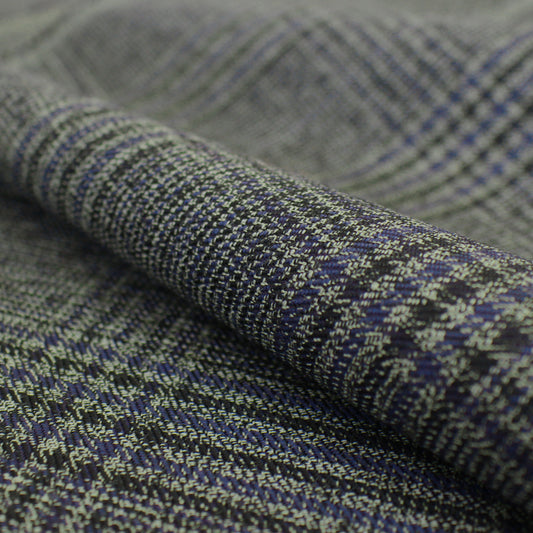 Arm@ni virgin wool suiting - plaid