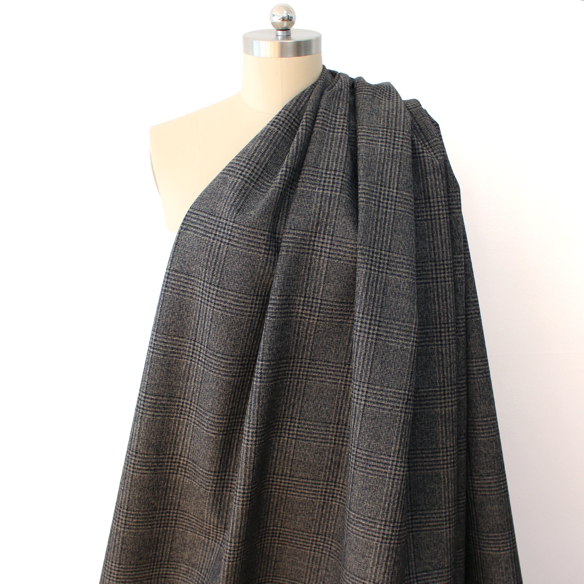 Arm@ni virgin wool suiting - plaid