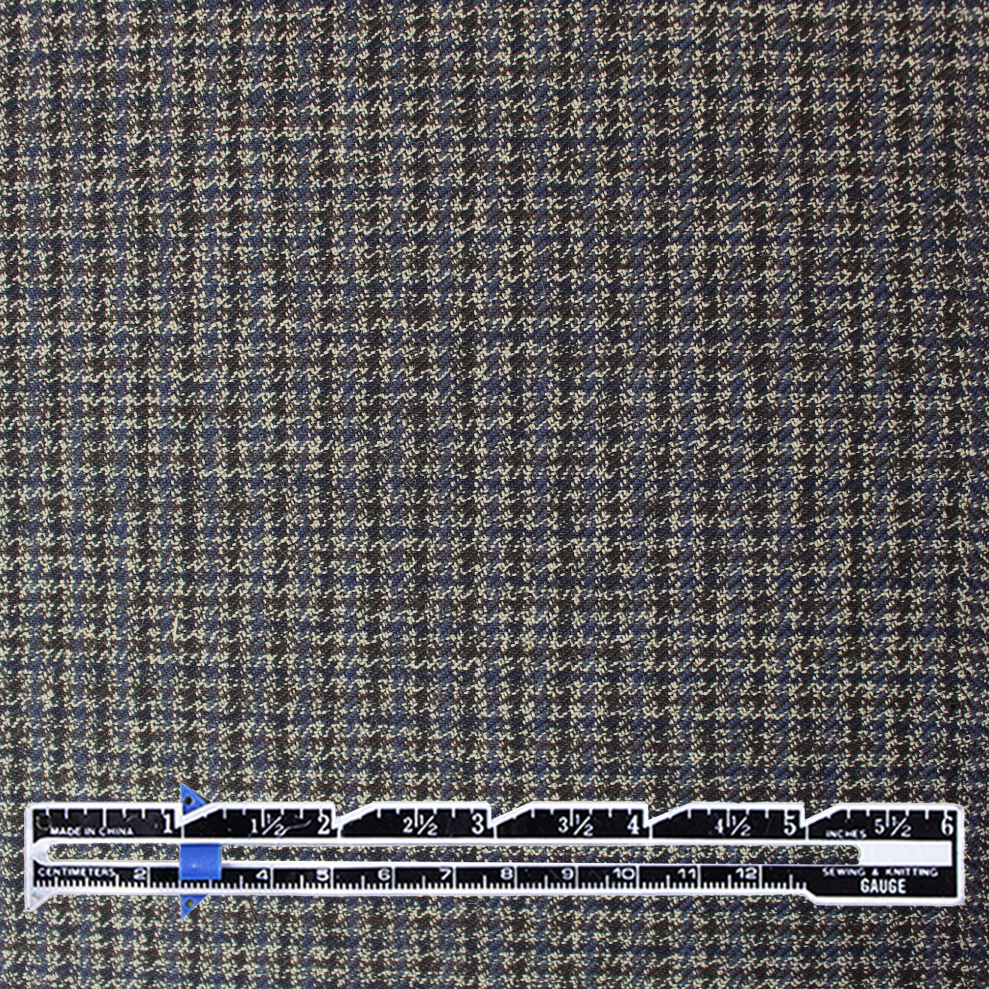 Arm@ni virgin wool suiting - micro houndstooth