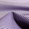 Italian striped lightweight oxford shirting - blue/white