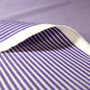 Italian striped lightweight oxford shirting - blue/white