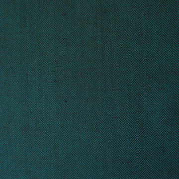 L0ro Piana virgin wool/linen herringbone suiting - blue spruce/black