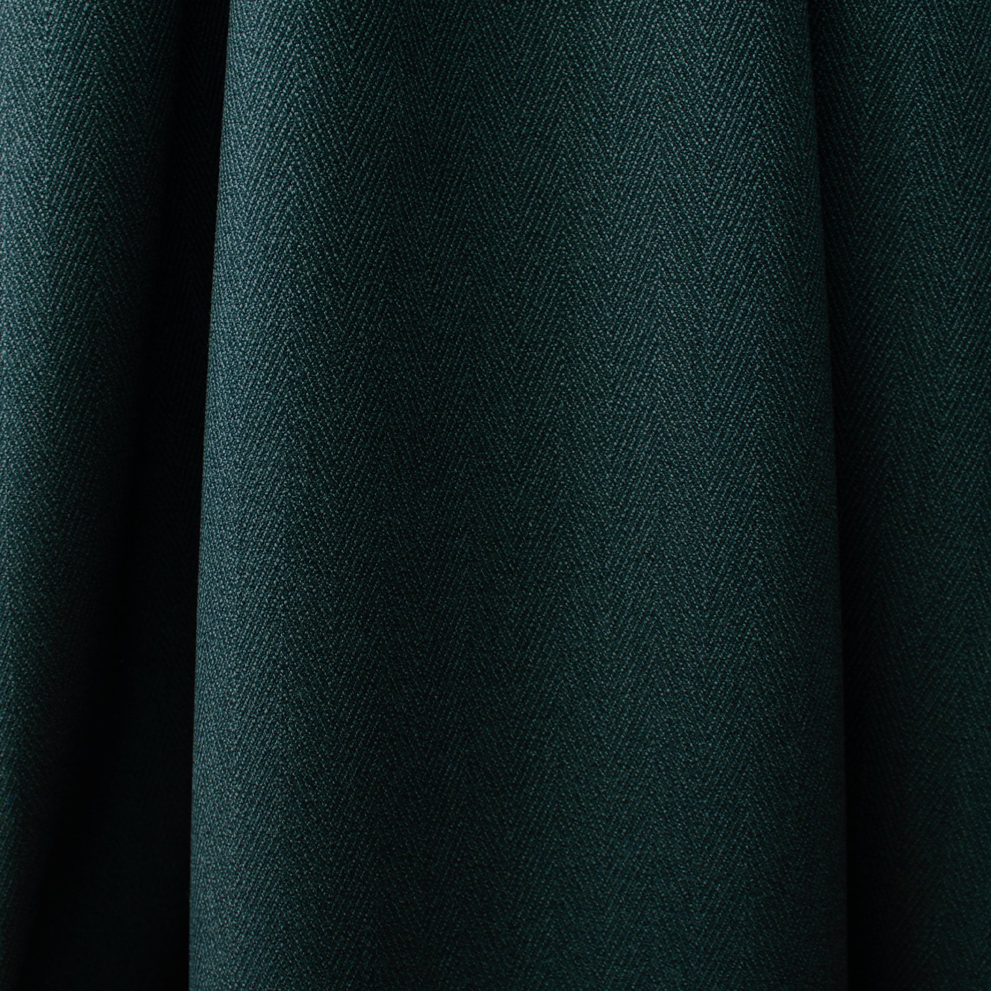 L0ro Piana virgin wool/linen herringbone suiting - blue spruce/black