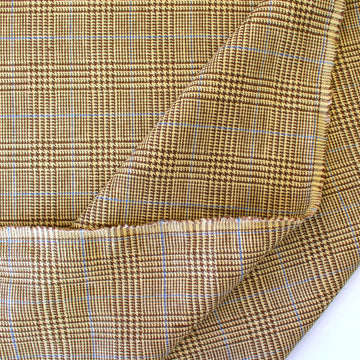 R@lph Lauren 100% linen check suiting - toasted wheat