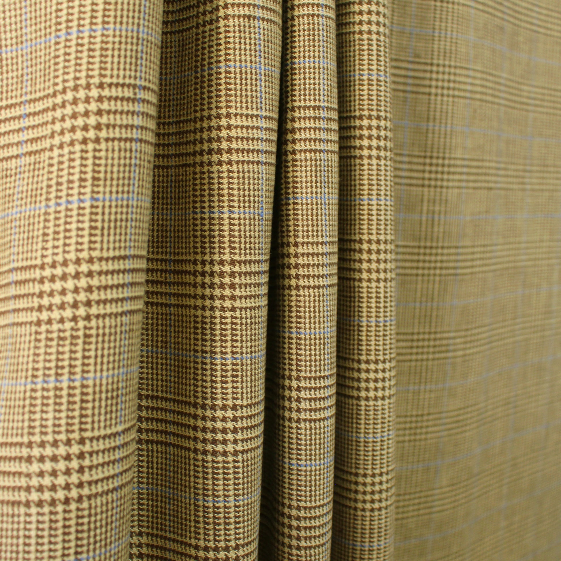 R@lph Lauren 100% linen check suiting - toasted wheat