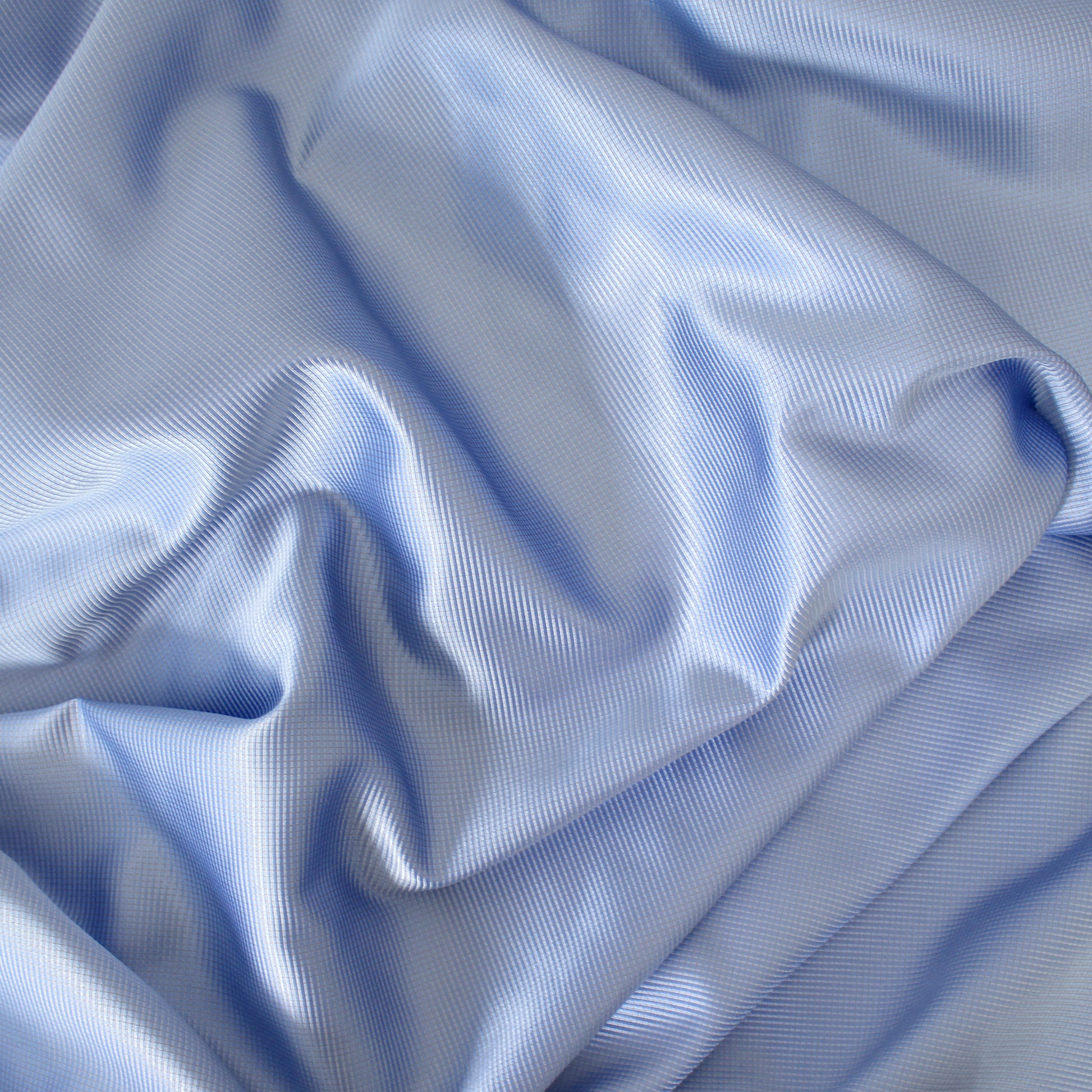 Herme$ 'blue skies' all-silk textured dressweight