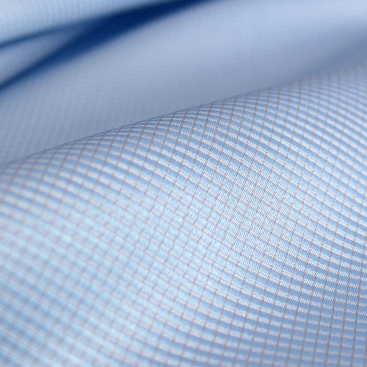 Herme$ 'blue skies' all-silk textured dressweight