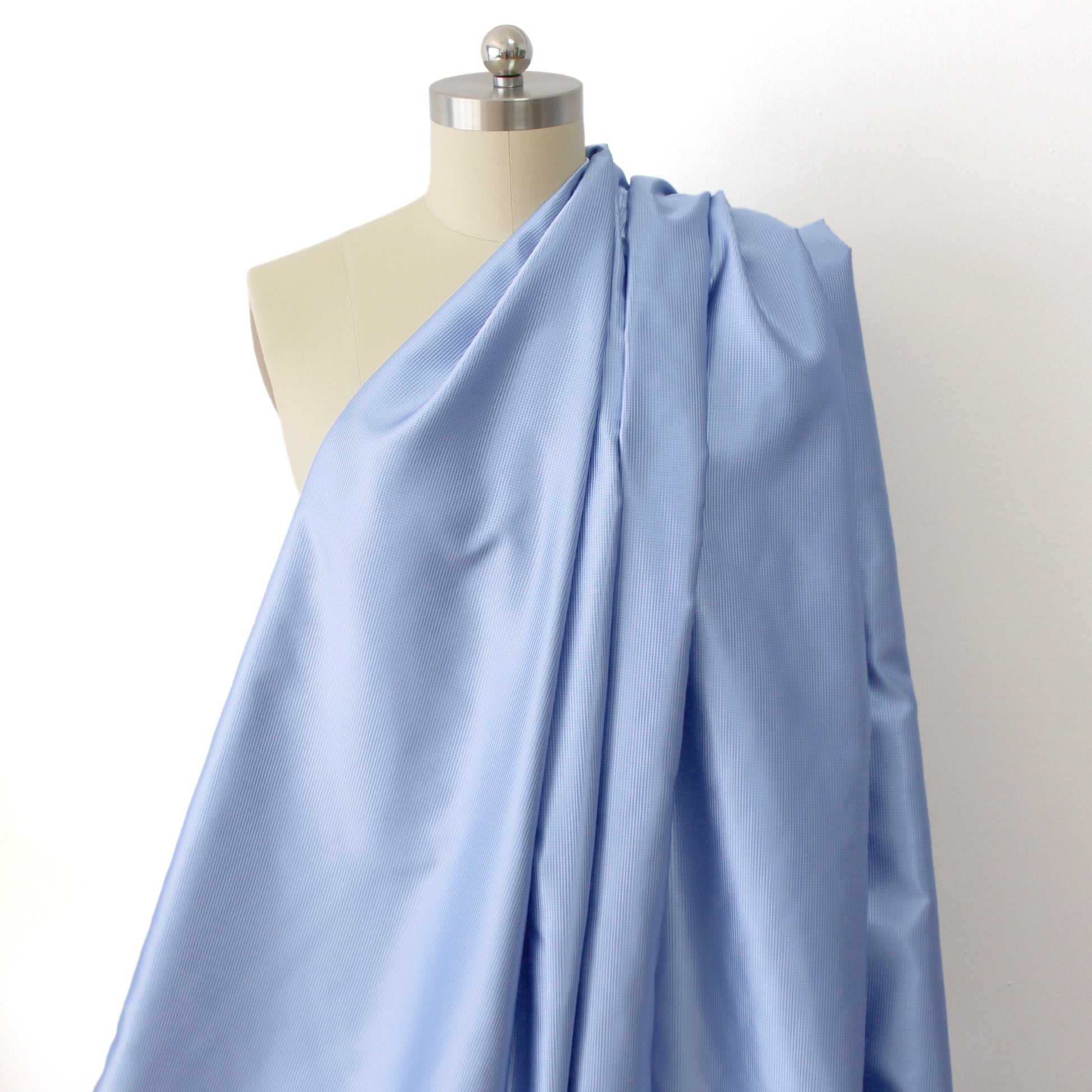 Herme$ 'blue skies' all-silk textured dressweight