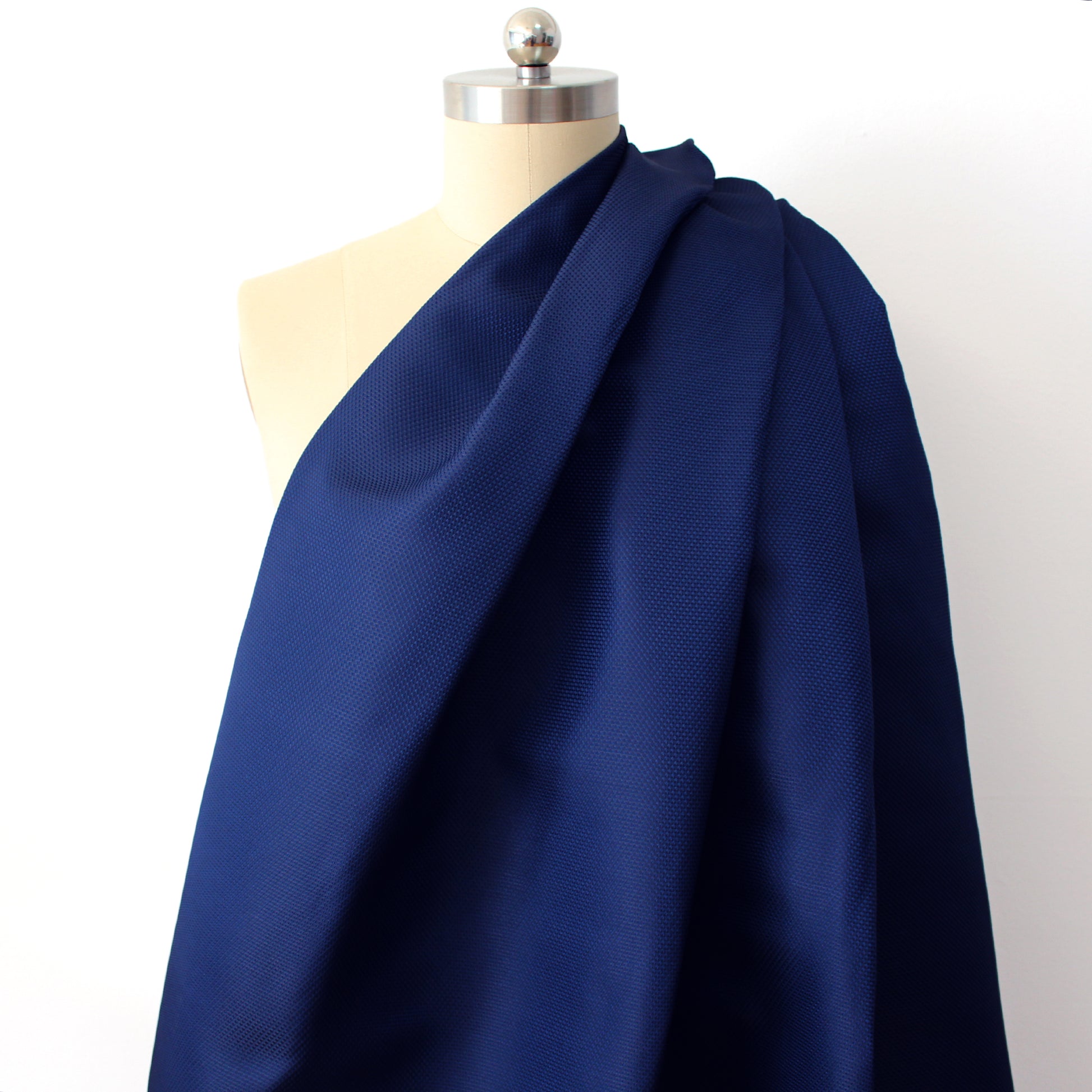 Herme$ all-silk geometric novelty weave - sapphire