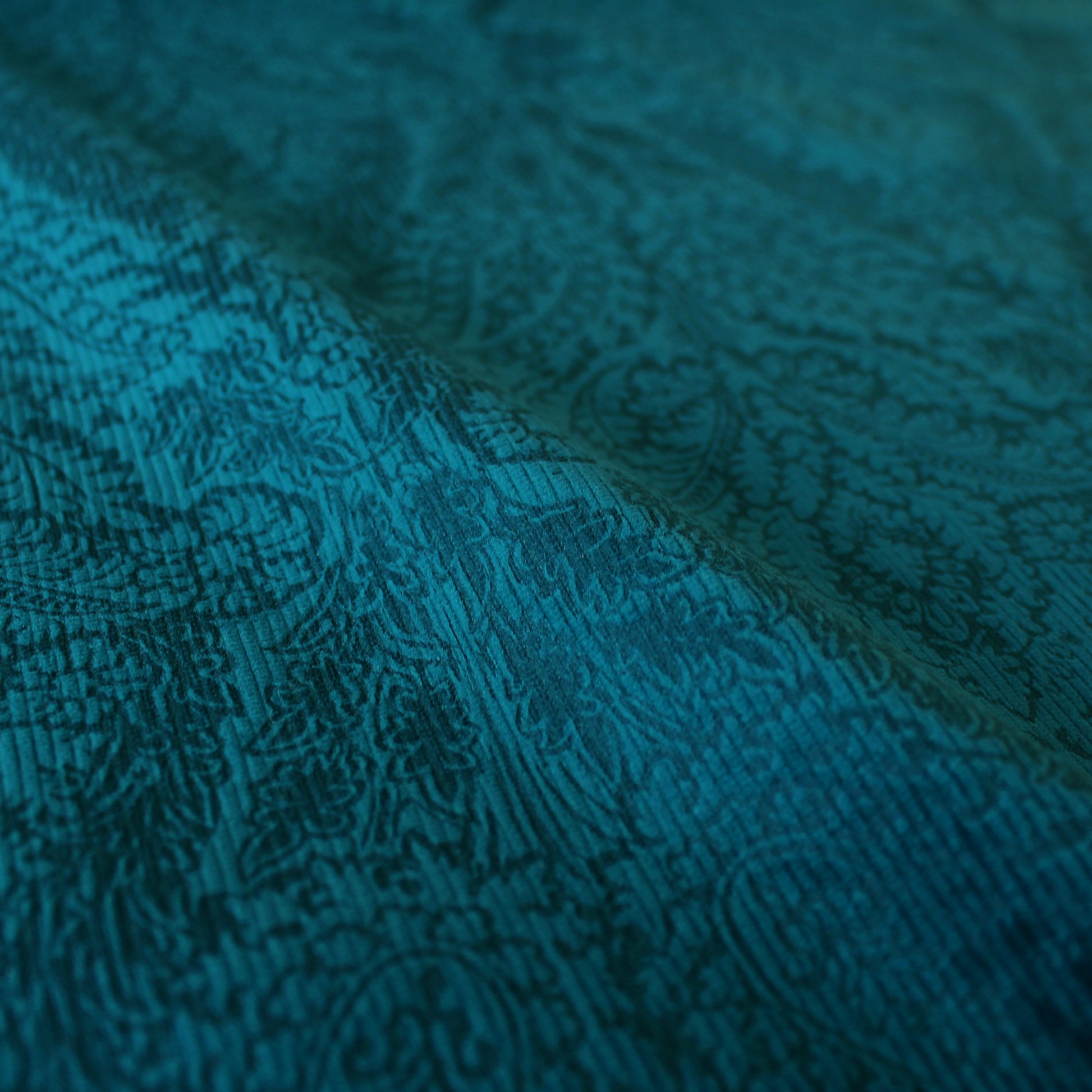 Etr0 'Damask' tonal corduroy - deep sea