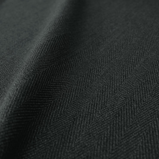 English virgin wool herringbone suiting - gunmetal