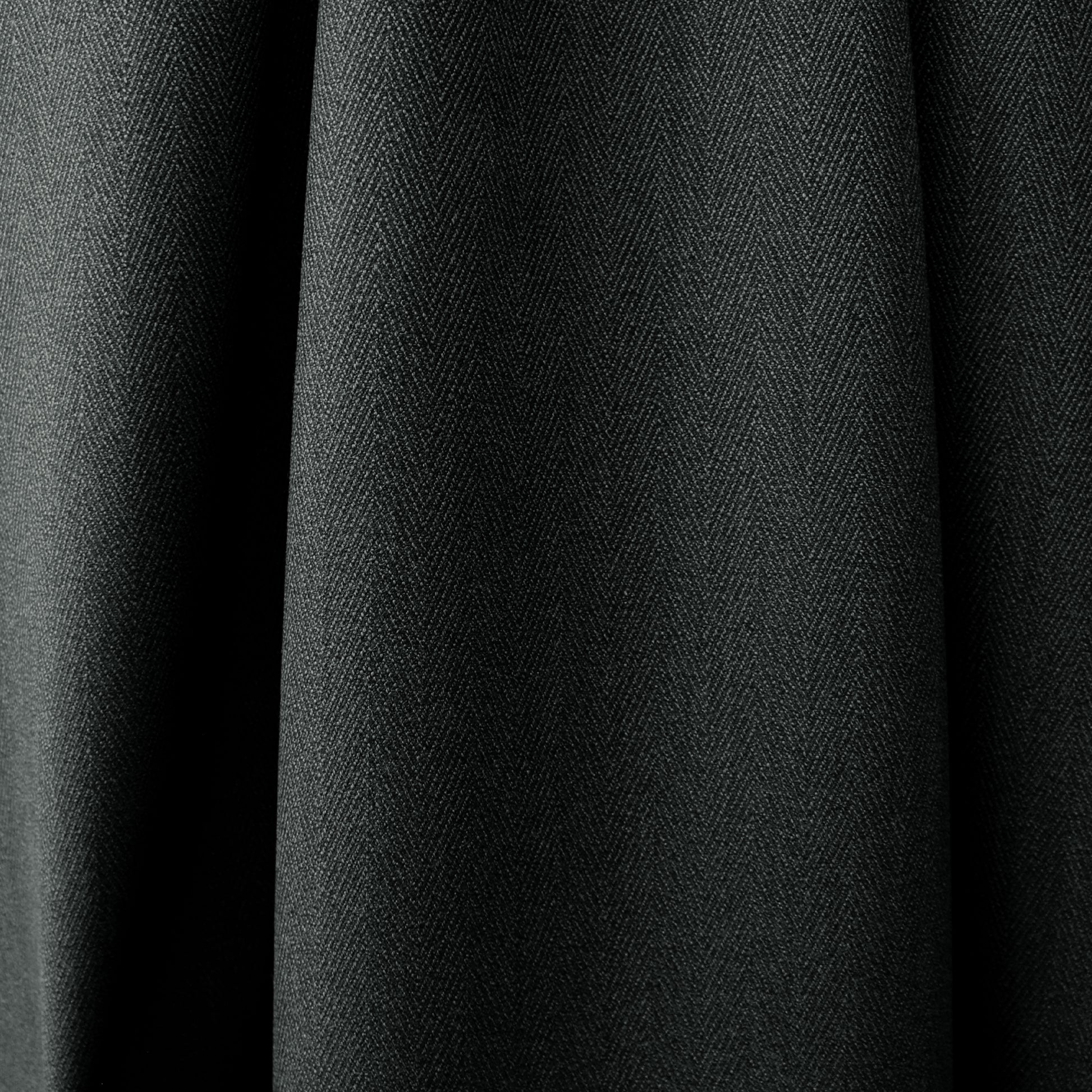 English virgin wool herringbone suiting - gunmetal