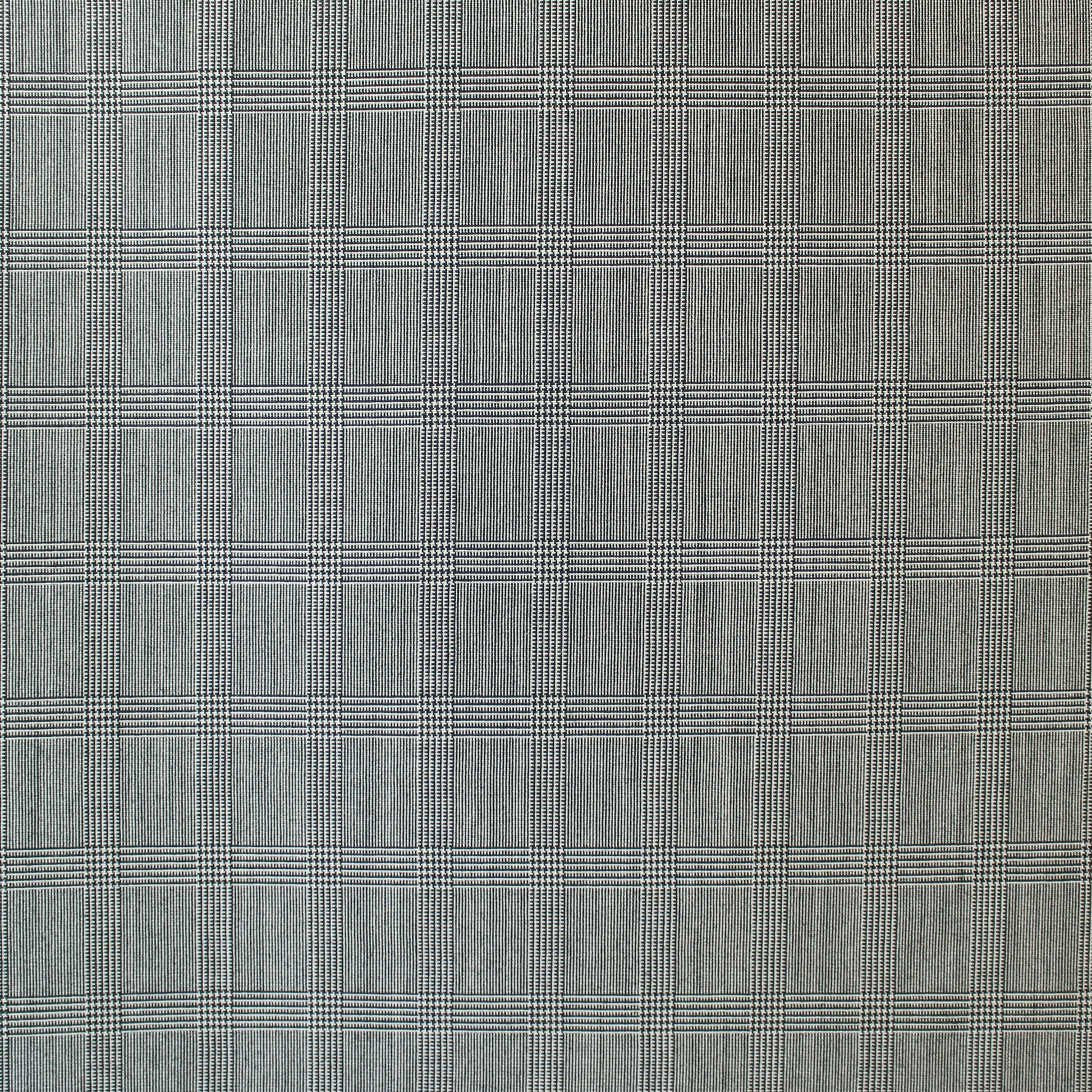 R@lph Lauren mohair/worsted wool plaid suiting - black/white