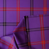 Italian 'concord plaid' 100% wool twill suiting