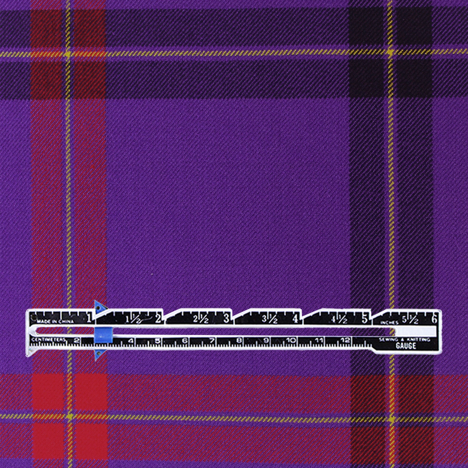 Italian 'concord plaid' 100% wool twill suiting