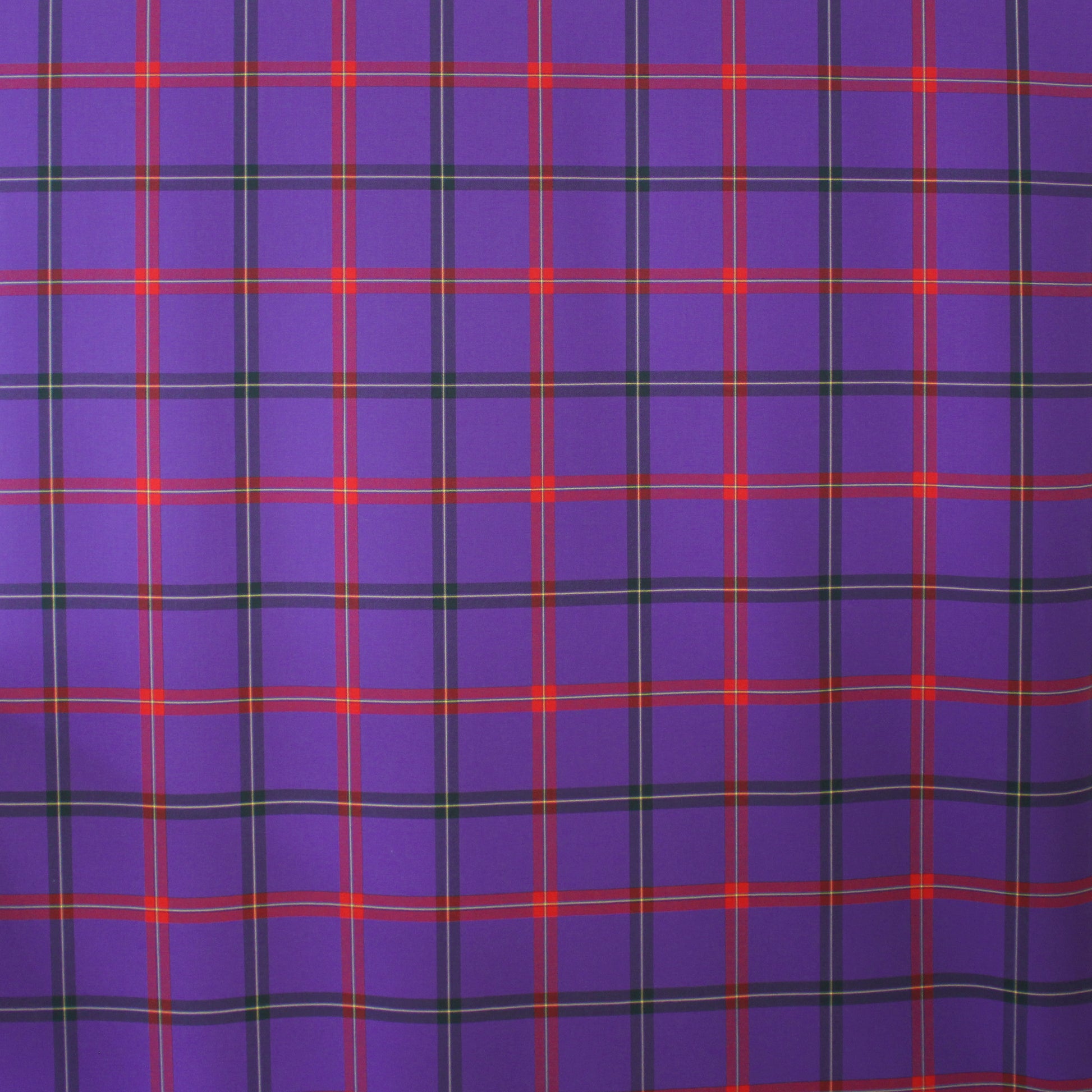 Italian 'concord plaid' 100% wool twill suiting