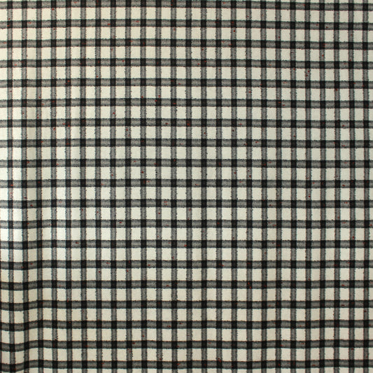 Gucc1 wool check suiting - vanilla