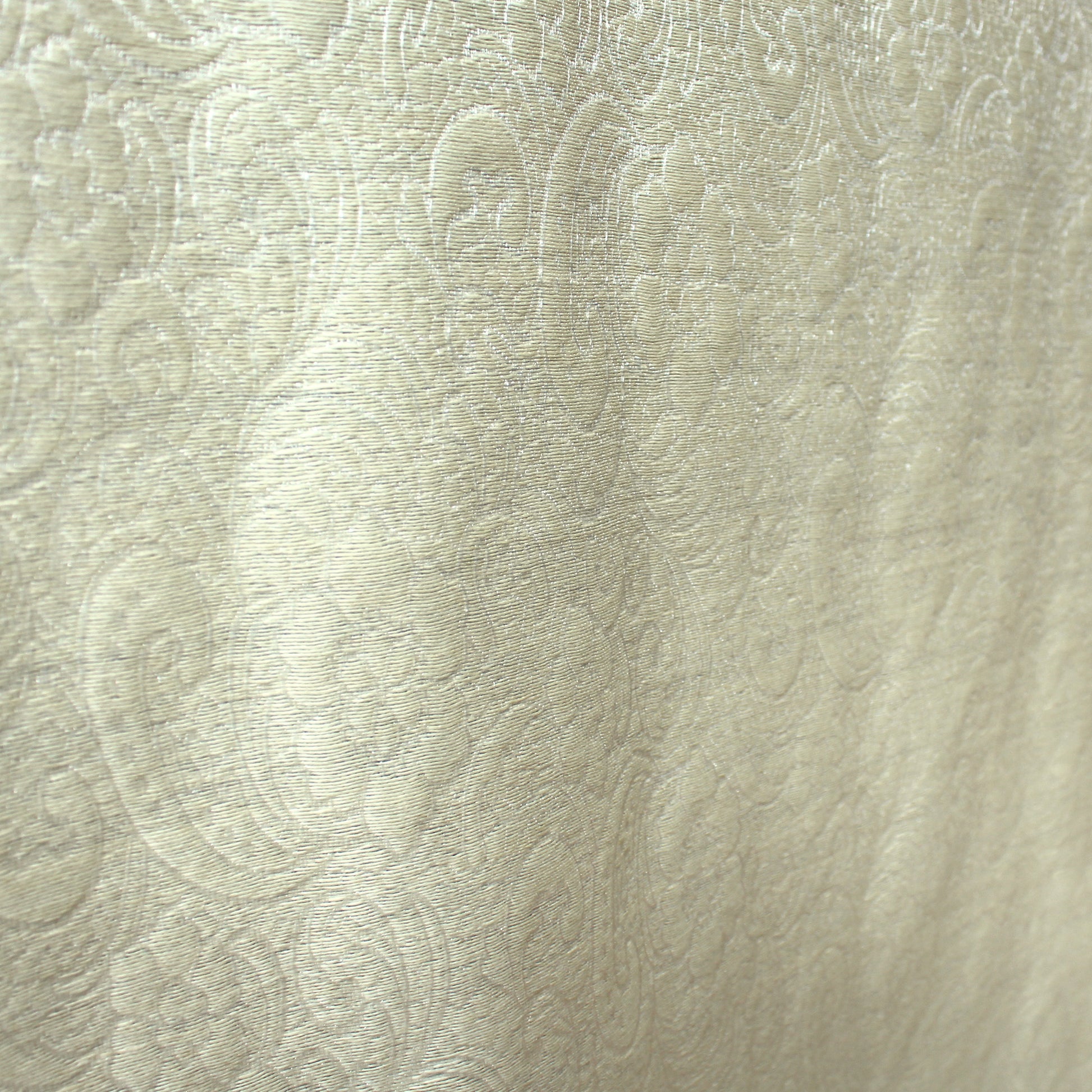 Etr0 lustrous 'antique flora' wool/Lurex brocade
