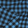 Buffalo check 100% cotton mid-weight flannel - blue/black