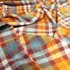 'sunrise plaid' 100% cotton mid-weight flannel