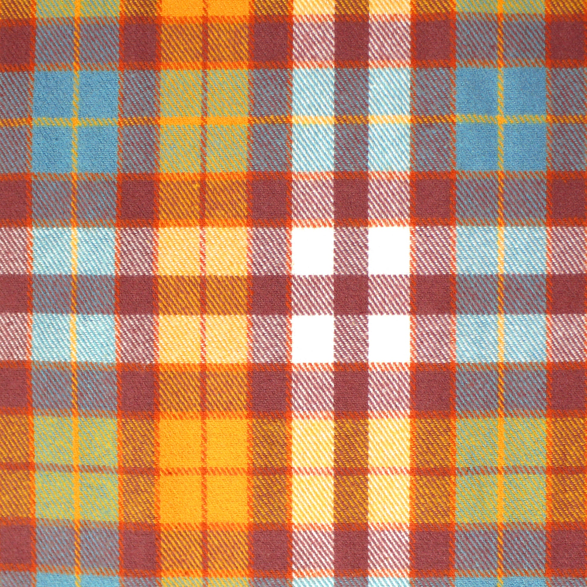 'sunrise plaid' 100% cotton mid-weight flannel