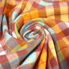 'sunrise plaid' 100% cotton mid-weight flannel
