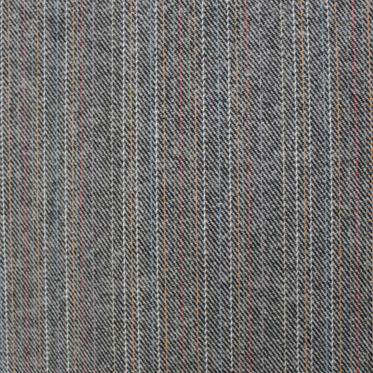 'ticking stripe' 100% cotton brushed twill