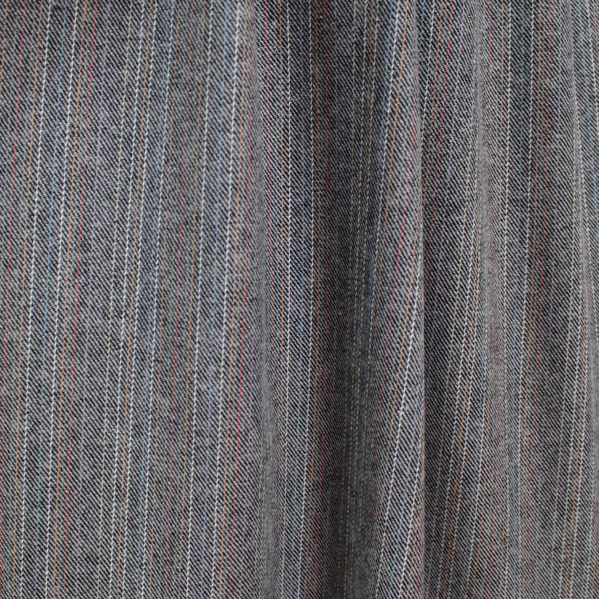 'ticking stripe' 100% cotton brushed twill