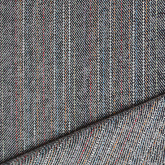 'ticking stripe' 100% cotton brushed twill
