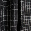 windowpane luxury brushed cotton crepe - black/white