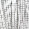 windowpane luxury brushed cotton crepe - soft white/black