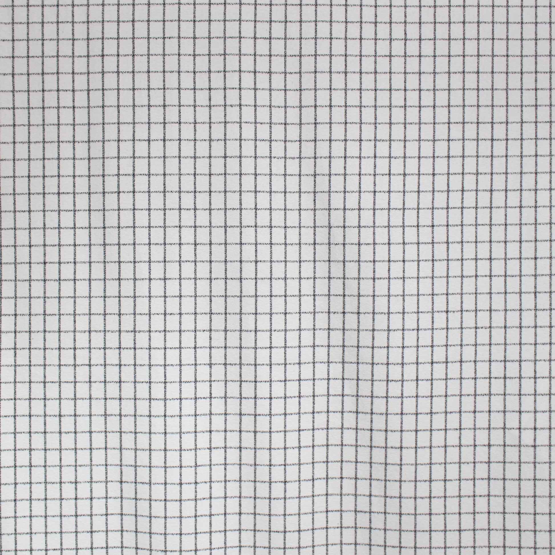 windowpane luxury brushed cotton crepe - soft white/black