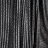 'ticking stripe' luxury brushed cotton crepe - black with white