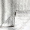 'ticking stripe' luxury brushed cotton crepe - soft white with black