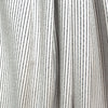 'ticking stripe' luxury brushed cotton crepe - soft white with black