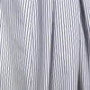 Italian embellished stripe luxury cotton shirting - blue/white