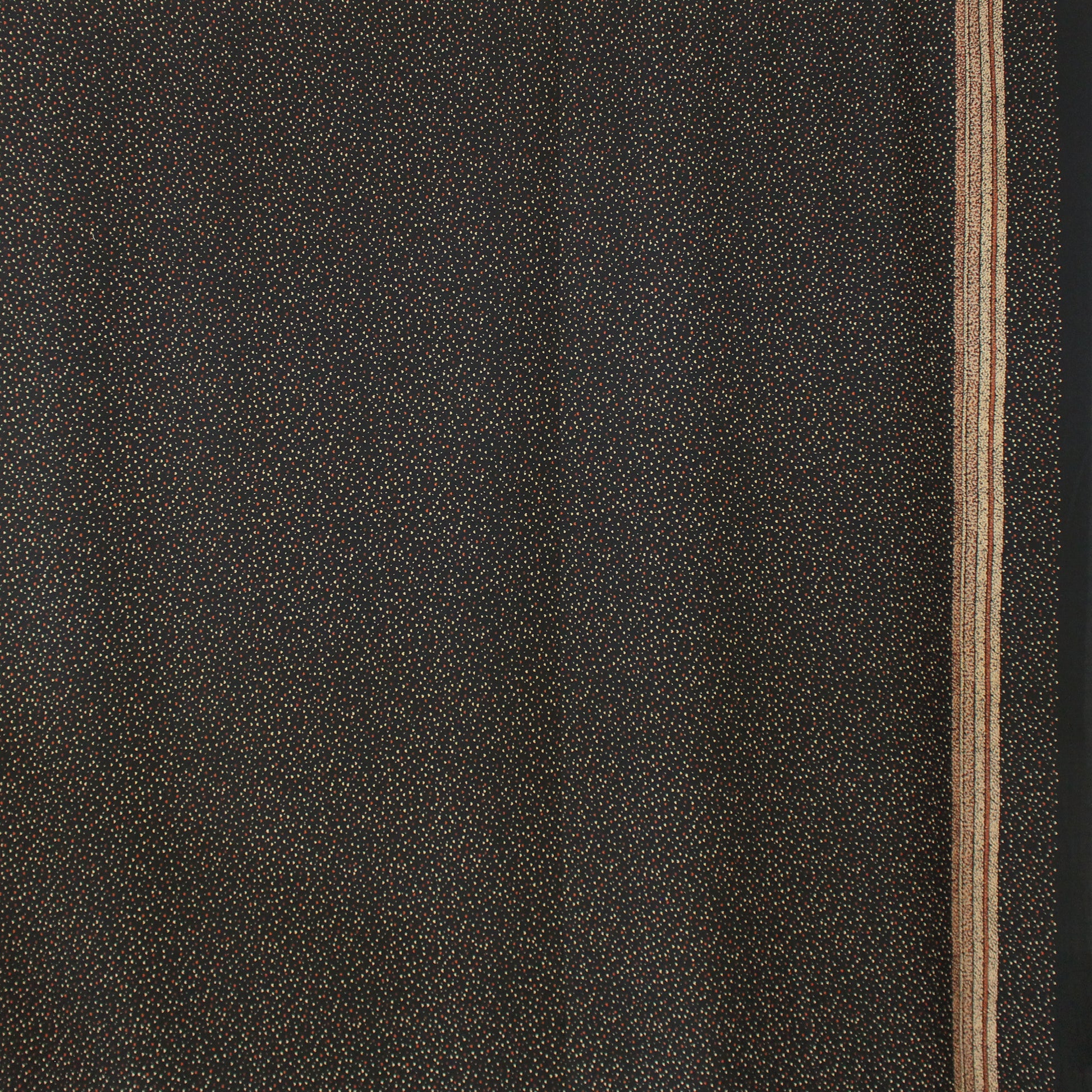 Italian 'wild at heart' wool crepe border print