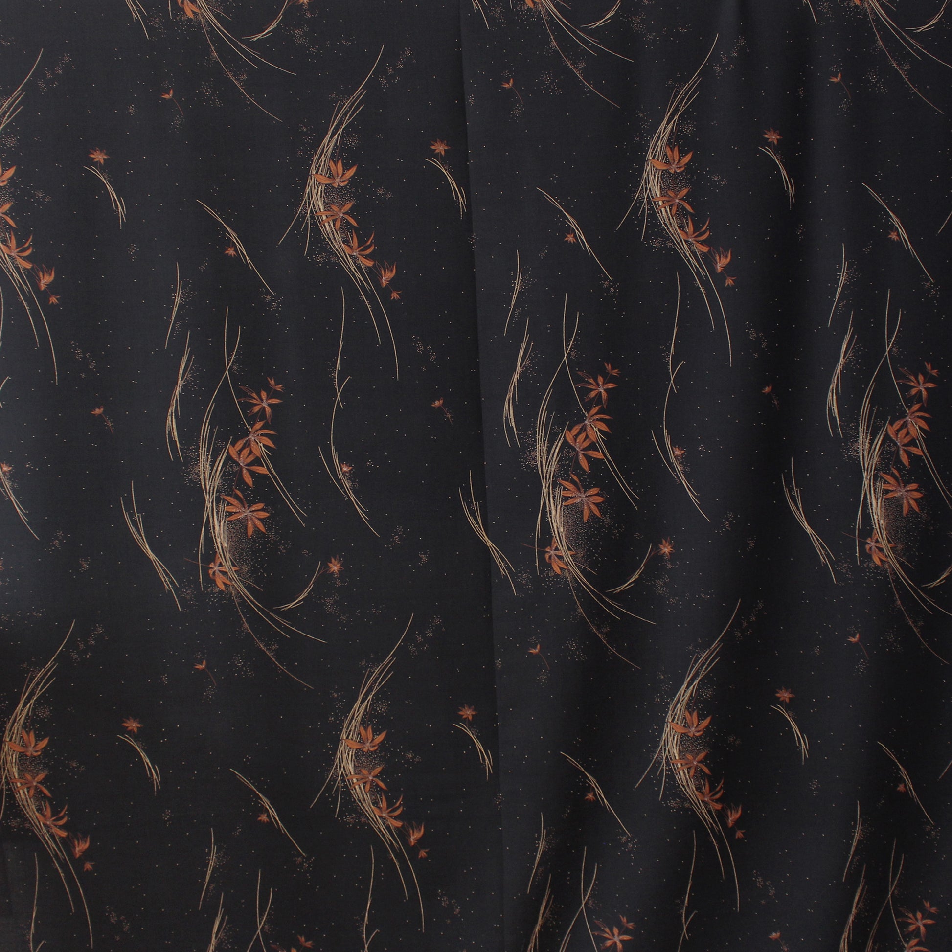 Italian 'whimsical floral' wool dressweight twill