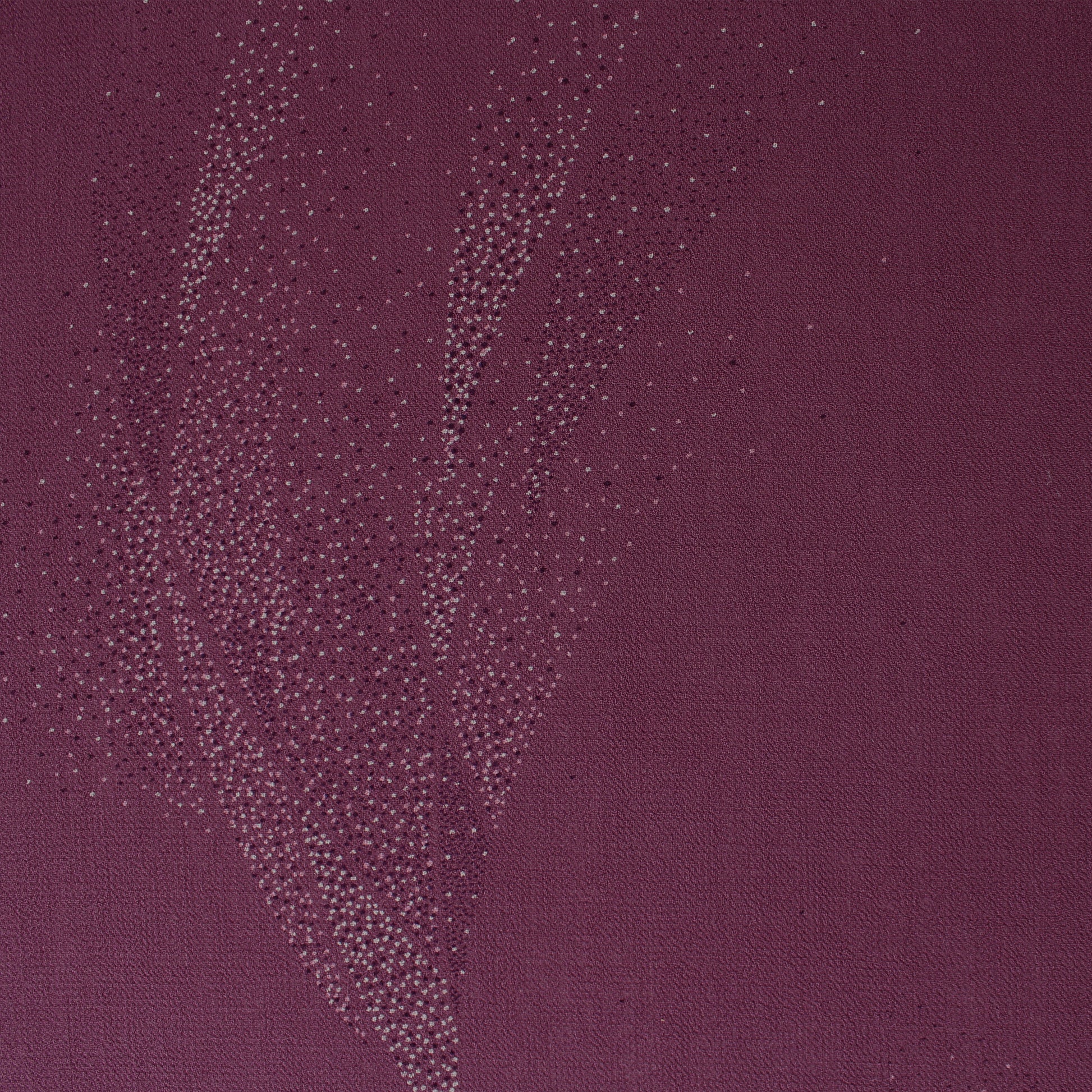 Italian 'plum milky way' printed wool gauze