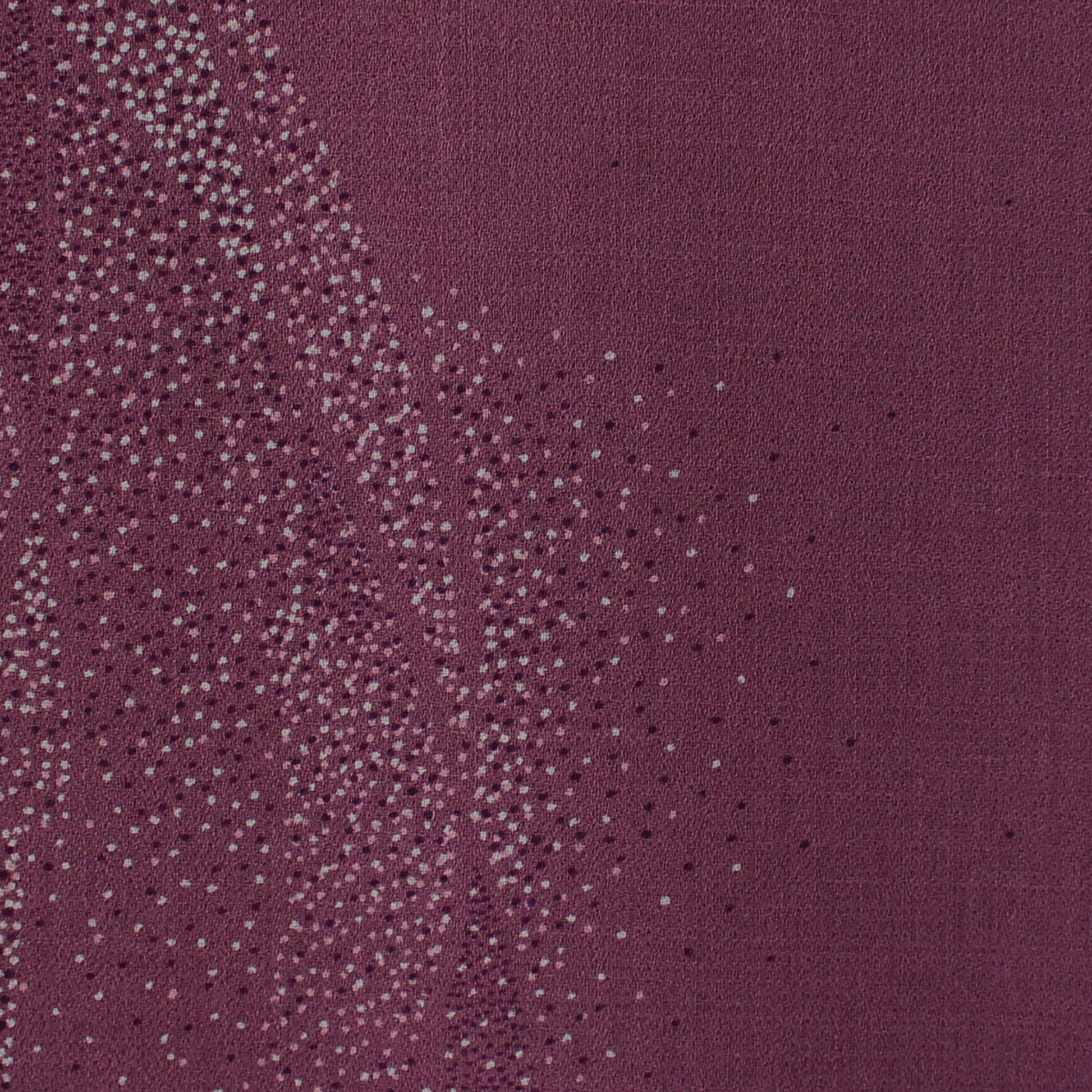 Italian 'plum milky way' printed wool gauze
