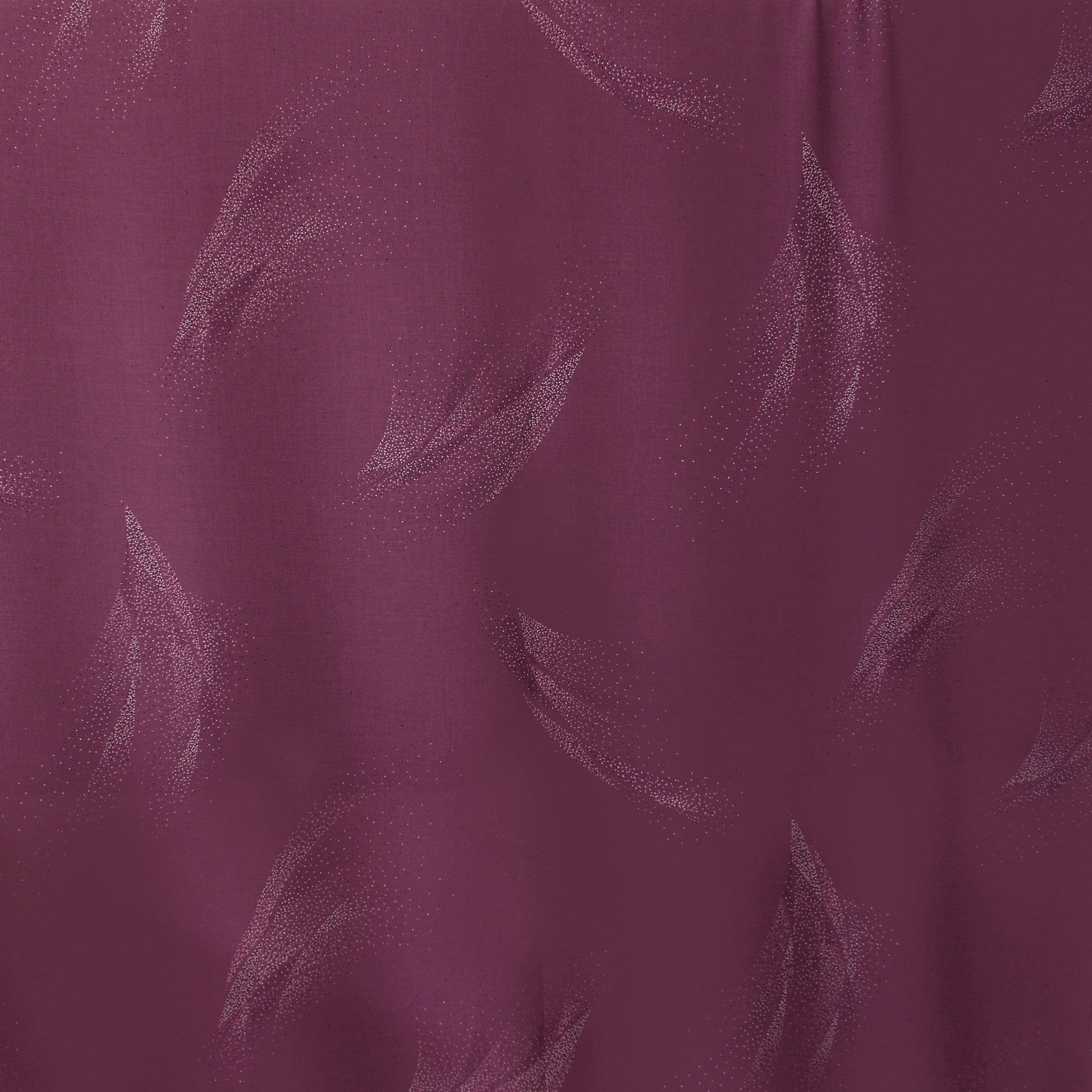Italian 'plum milky way' printed wool gauze